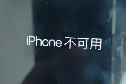 霍尔果斯苹果服务网点分享锁屏界面显示“iPhone 不可用”如何解决 