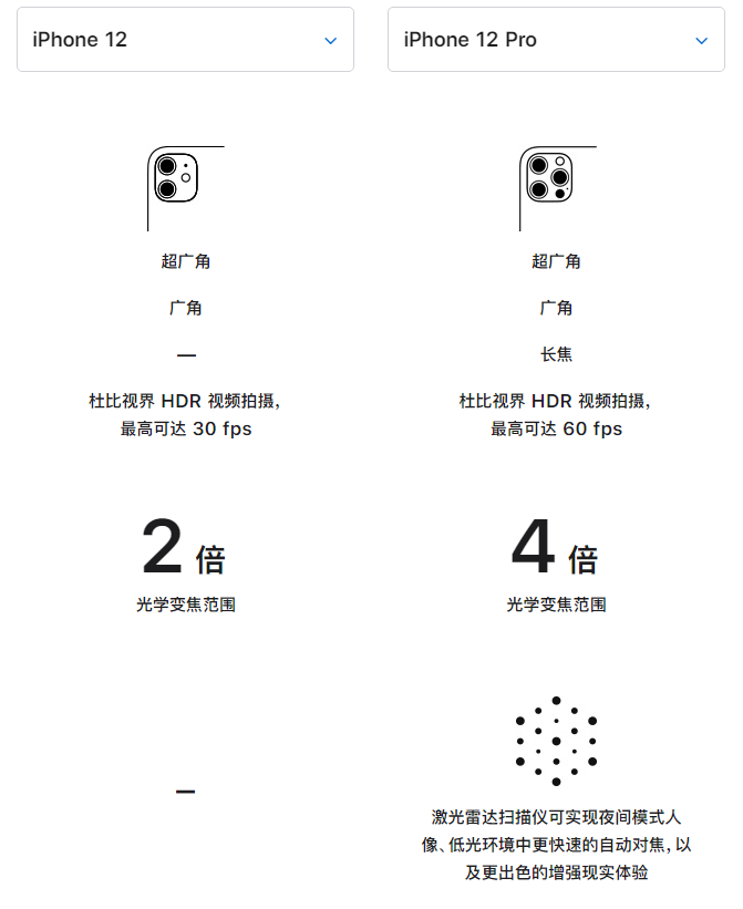 霍尔果斯苹果手机维修分享苹果 iPhone 12 与 iPhone 12 Pro 选哪款 